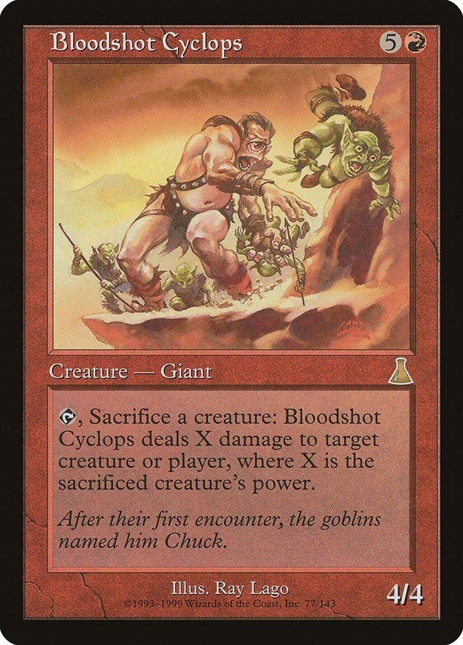Image for Bloodshot Cyclops (77) [Urza's Destiny]