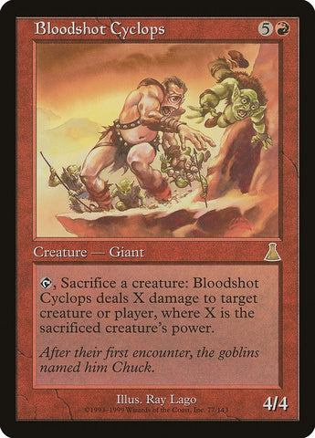 Image for Bloodshot Cyclops (77) [Urza's Destiny]