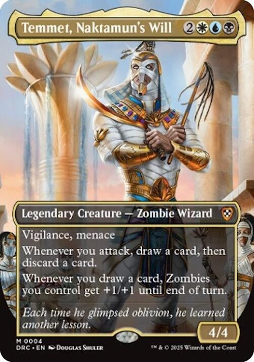 Image for Temmet, Naktamun's Will (Borderless) (4) [Commander: Aetherdrift]