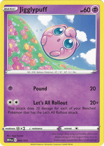 Image for Jigglypuff (004/015) - Pokemon