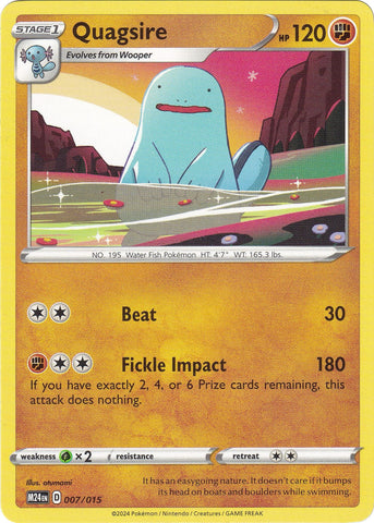 Image for Quagsire (007/015) - Pokemon