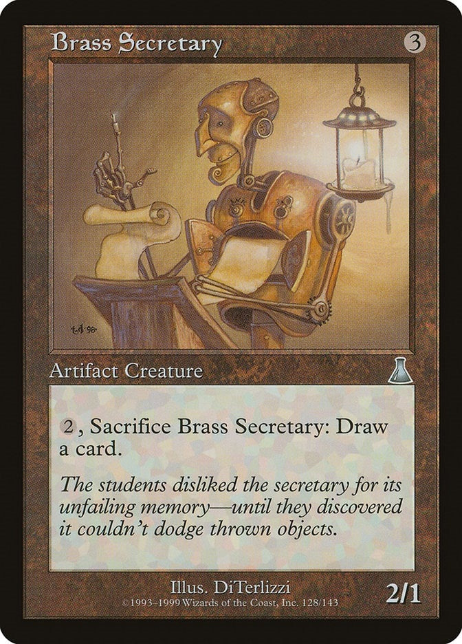 Image for Brass Secretary (128) [Urza's Destiny]