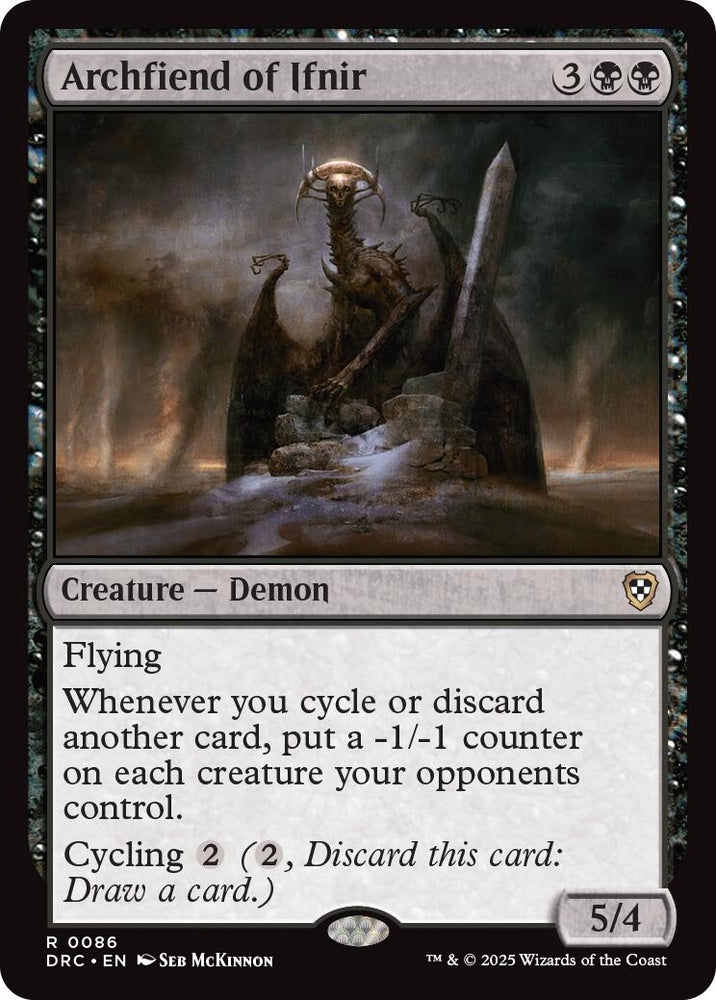 Image for Archfiend of Ifnir (86) [Commander: Aetherdrift]