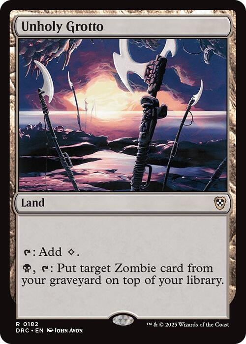 Image for Unholy Grotto (182) [Commander: Aetherdrift]