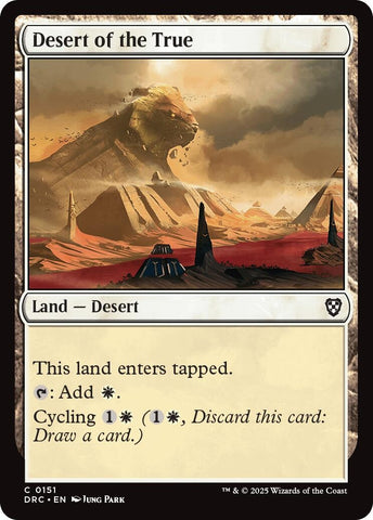 Image for Desert of the True (151) [Commander: Aetherdrift]