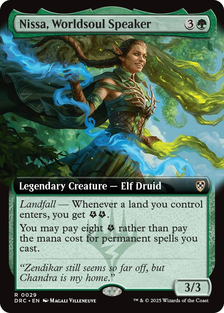 Image for Nissa, Worldsoul Speaker (Extended Art) (29) [Commander: Aetherdrift]