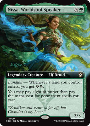 Image for Nissa, Worldsoul Speaker (Extended Art) (29) [Commander: Aetherdrift]