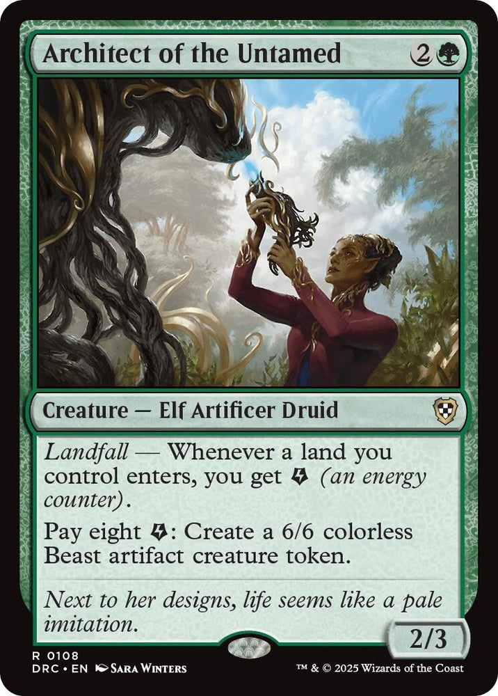 Image for Architect of the Untamed (108) [Commander: Aetherdrift]