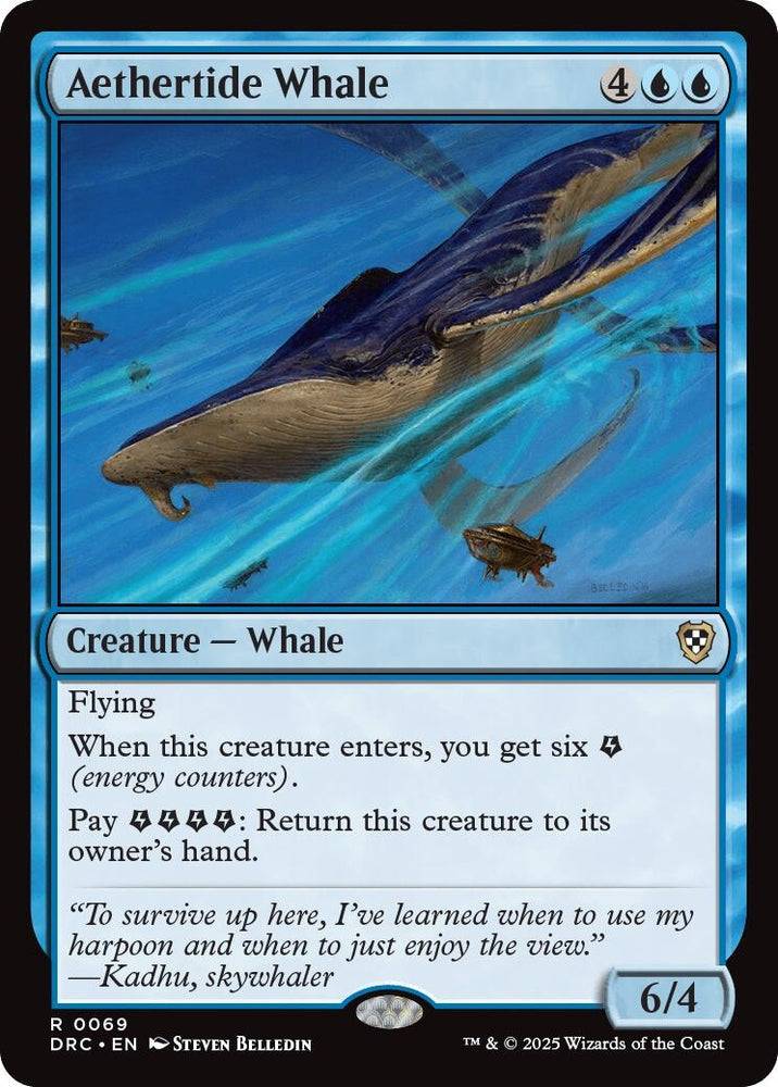Image for Aethertide Whale (69) [Commander: Aetherdrift]
