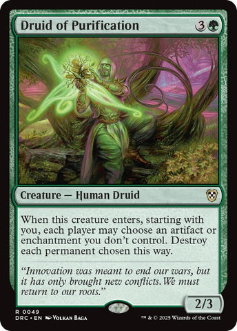 Image for Druid of Purification (49) [Commander: Aetherdrift]