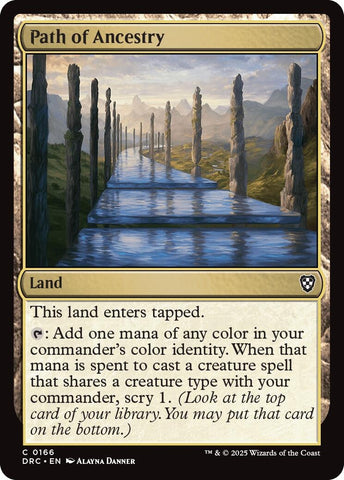 Image for Path of Ancestry (0166) (166) [Commander: Aetherdrift]