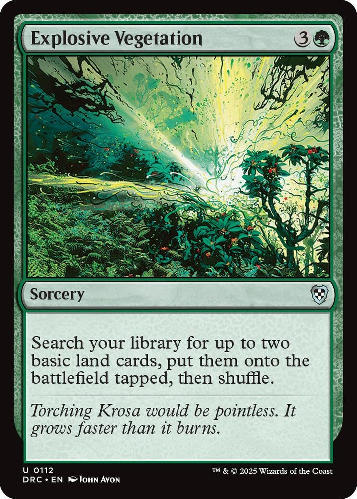 Image for Explosive Vegetation (112) [Commander: Aetherdrift]