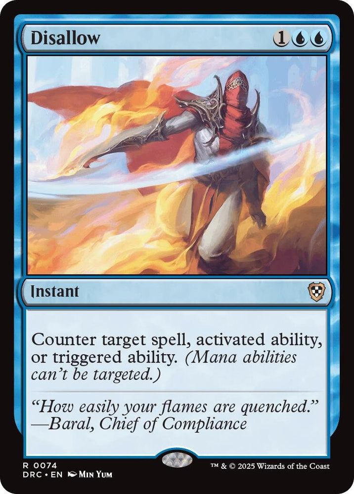 Image for Disallow (74) [Commander: Aetherdrift]