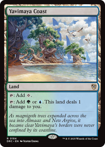 Image for Yavimaya Coast (184) [Commander: Aetherdrift]