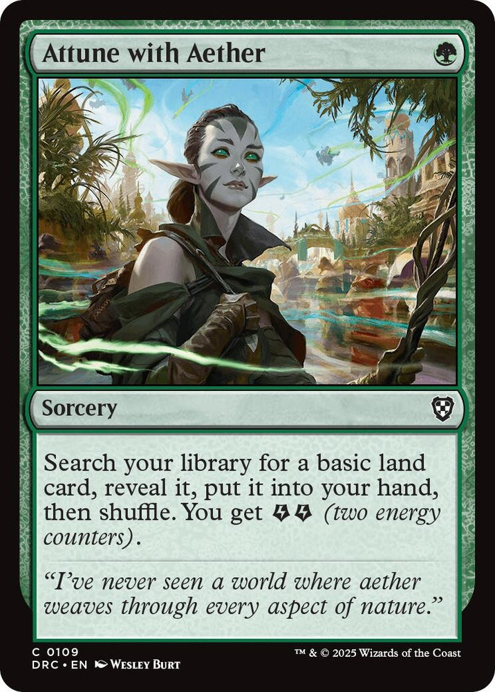 Image for Attune with Aether (109) [Commander: Aetherdrift]