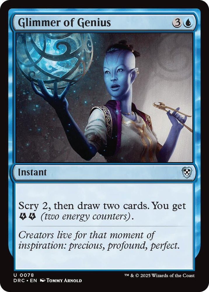 Image for Glimmer of Genius (78) [Commander: Aetherdrift]