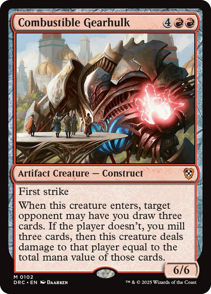 Image for Combustible Gearhulk (102) [Commander: Aetherdrift]