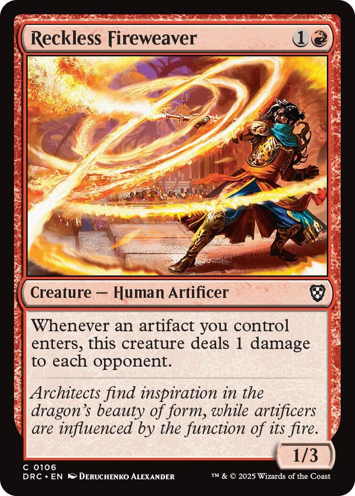 Image for Reckless Fireweaver (106) [Commander: Aetherdrift]