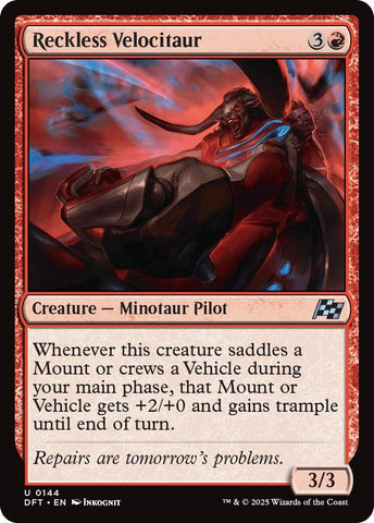 Image for Reckless Velocitaur (144) (DFT)