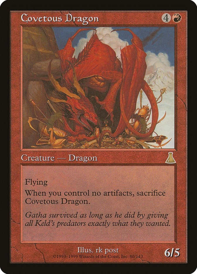 Image for Covetous Dragon (80) [Urza's Destiny]