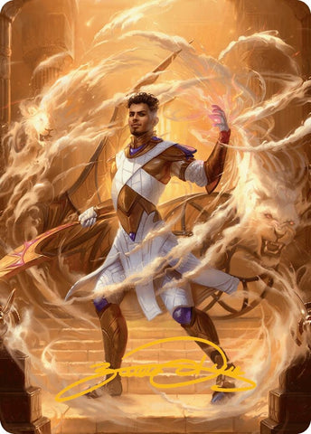 Image for Basri, Tomorrow's Champion Art Card (Gold-Stamped Signature) (9) [Art Series: Aetherdrift]
