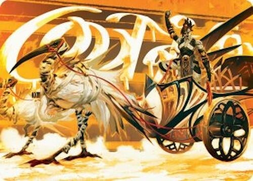 Image for Skyseer's Chariot Art Card (35) [Art Series: Aetherdrift]