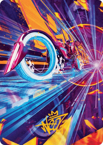 Image for Spotcycle Scouter Art Card (Gold-Stamped Signature) (37) [Art Series: Aetherdrift]