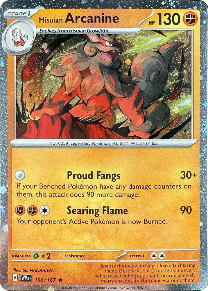 Image for Hisuian Arcanine (100/167) [Blister Exclusives]