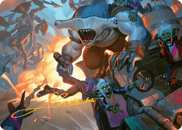 Image for Trade the Helm Art Card (Gold-Stamped Signature) (25) [Art Series: Aetherdrift]