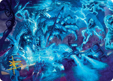 Image for The Speed Demon Art Card (Gold-Stamped Signature) (18) [Art Series: Aetherdrift]