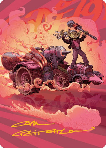 Image for Burner Rocket Art Card (Gold-Stamped Signature) (41) [Art Series: Aetherdrift]