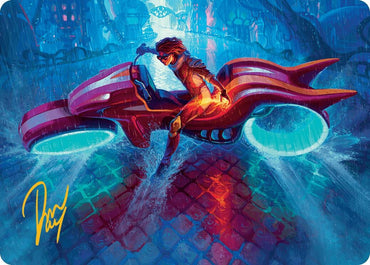 Image for Chandra, Spark Hunter Art Card (Gold-Stamped Signature) (20) [Art Series: Aetherdrift]