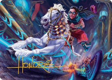Image for Gilded Ghoda Art Card (Gold-Stamped Signature) (34) [Art Series: Aetherdrift]