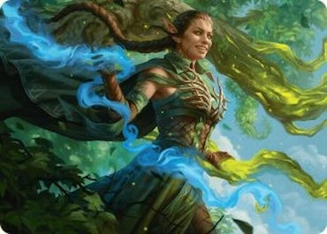 Image for Nissa, Worldsoul Speaker Art Card (31) [Art Series: Aetherdrift]