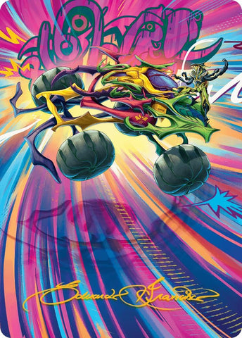 Image for Thunderous Velocipede Art Card (Gold-Stamped Signature) (43) [Art Series: Aetherdrift]