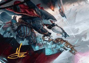 Image for Captain Howler, Sea Scourge Art Card (16/54) (Gold-Stamped Signature) (16) [Art Series: Aetherdrift]