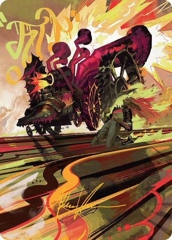 Image for Rocketeer Boostbuggy Art Card (Gold-Stamped Signature) (49) [Art Series: Aetherdrift]
