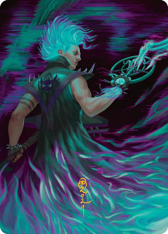 Image for Winter, Cursed Rider Art Card (Gold-Stamped Signature) (7) [Art Series: Aetherdrift]