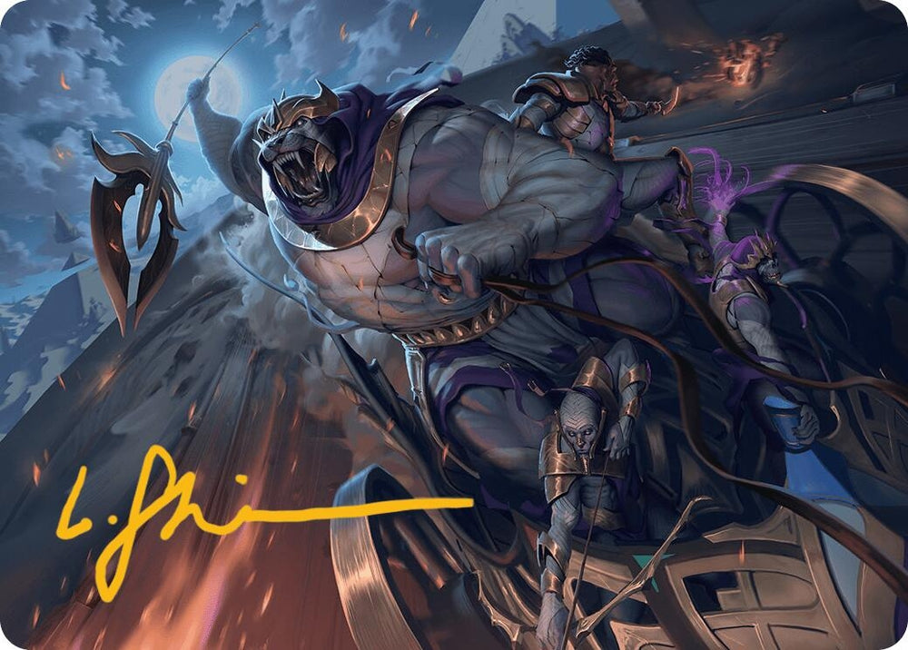 Image for Zahur, Glory's Past Art Card (Gold-Stamped Signature) (10) [Art Series: Aetherdrift]