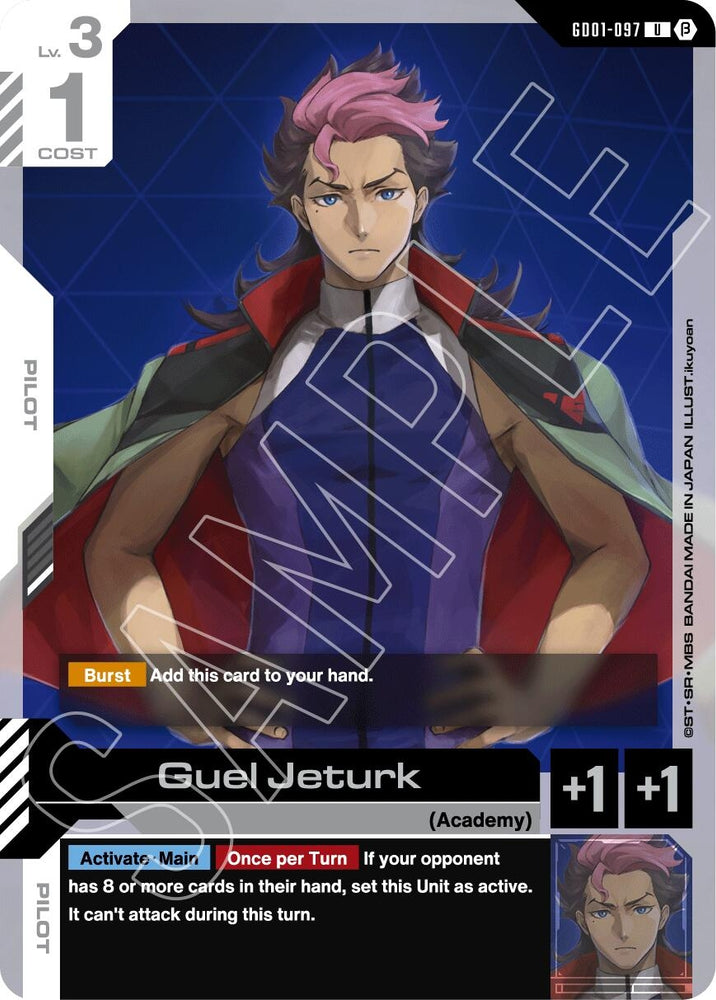 Image for Guel Jeturk (GD01-097) (Edition Beta) - Gundam Card Game