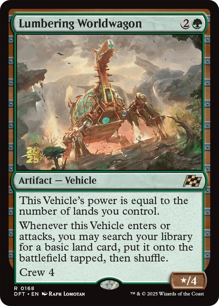 Image for Lumbering Worldwagon (168) [Prerelease Cards]