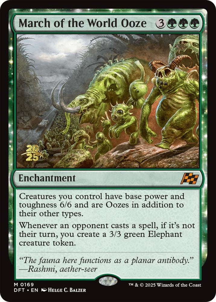 Image for March of the World Ooze (169) [Prerelease Cards]