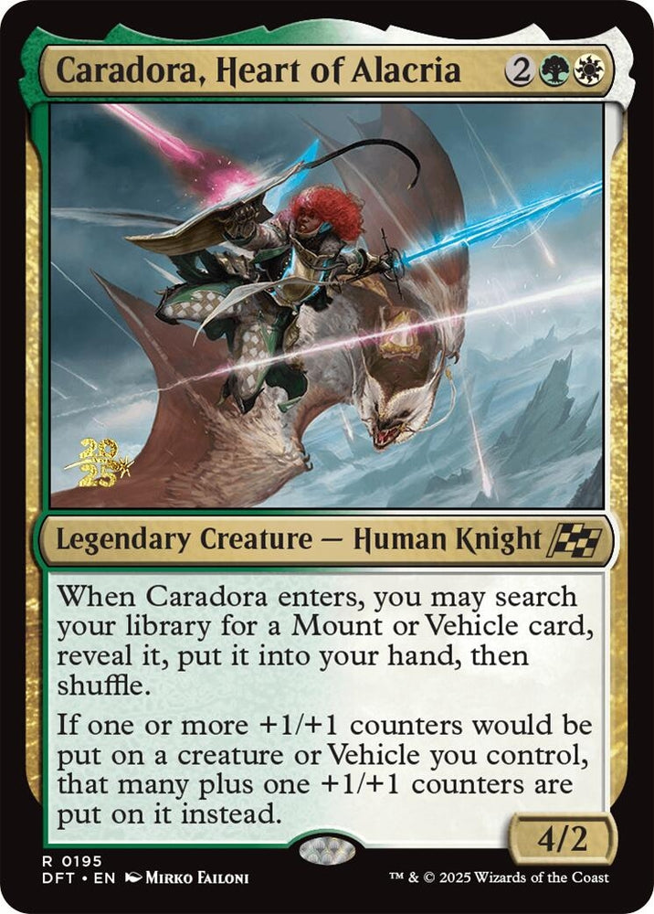 Image for Caradora, Heart of Alacria (195) [Prerelease Cards]