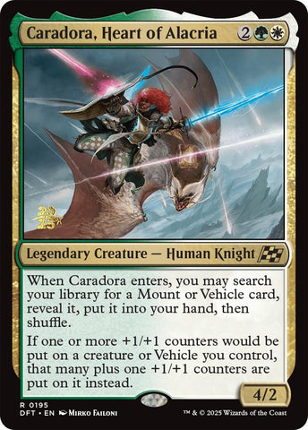 Image for Caradora, Heart of Alacria (195) [Prerelease Cards]