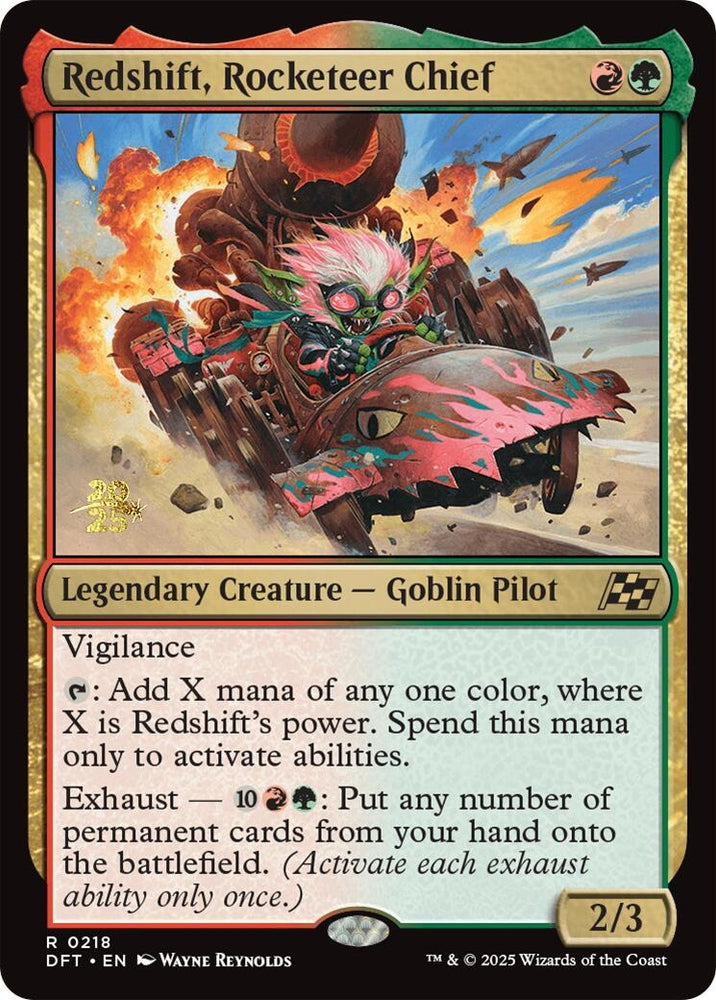 Image for Redshift, Rocketeer Chief (218) [Prerelease Cards]