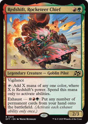 Image for Redshift, Rocketeer Chief (218) [Prerelease Cards]