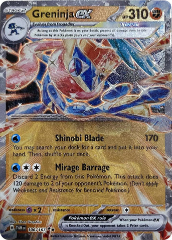 Greninja ex (GameStop Metal Card) (106/167) (MCAP)