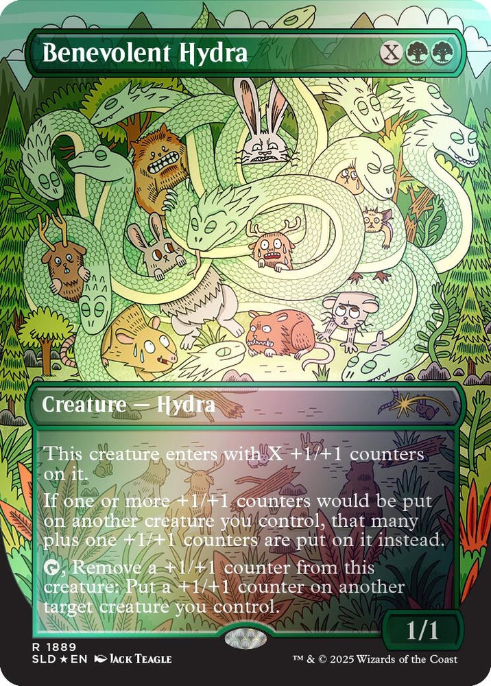 Image for Benevolent Hydra (Rainbow Foil) (1889) [Secret Lair Drop Series]