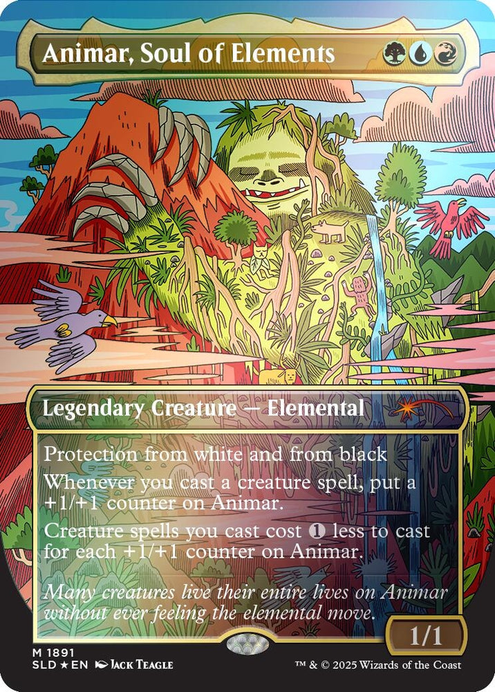 Image for Animar, Soul of Elements (Rainbow Foil) (1891) [Secret Lair Drop Series]