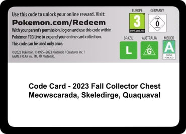 Image for Code Card - Fall 2023 Collector Chest - Pokemon